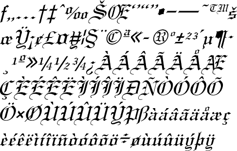 old english script typeface old english script typeface